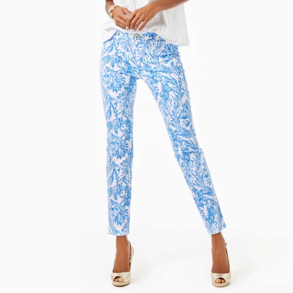 Lily Pulitzer Kelly High Rise Skinny Pants NWT